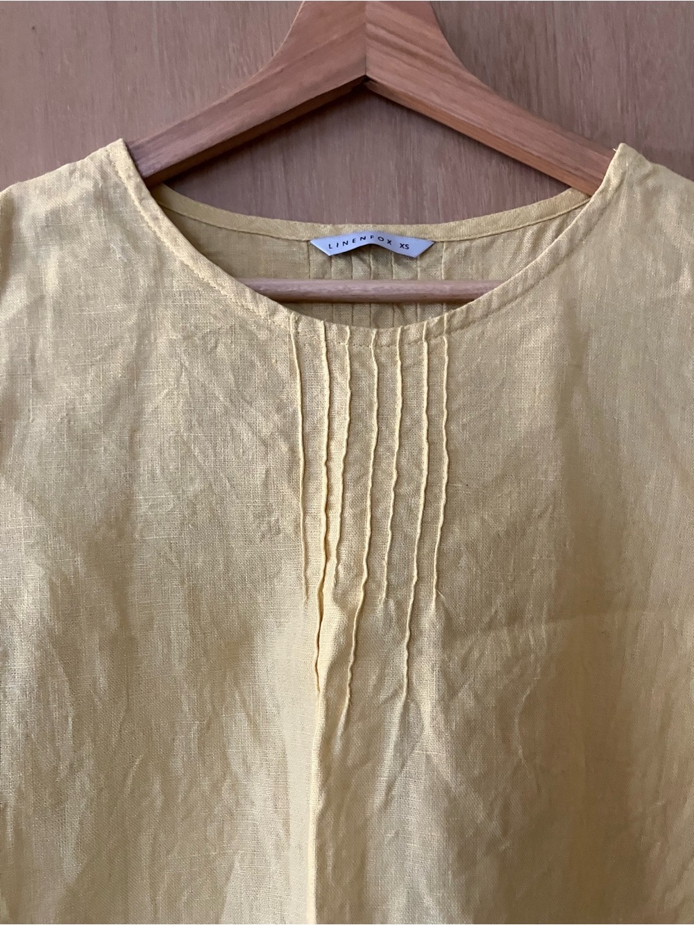 LinenFox Roni Mini Dress in Butter - Picture 2 of 5